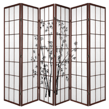 6 Panel Zen Garden Room Divider Screen